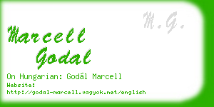 marcell godal business card